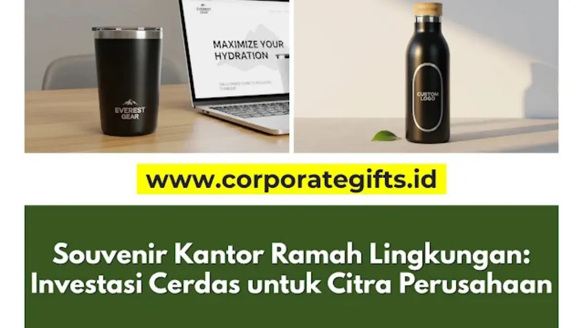 Kurasi paket souvenir kantor ramah lingkungan berbahan serat bambu dan stainless | CorporateGifts.ID