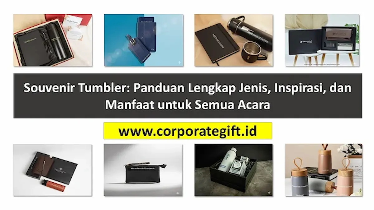 Pilihan model tumbler stainless custom logo perusahaan - CorporateGifts.ID