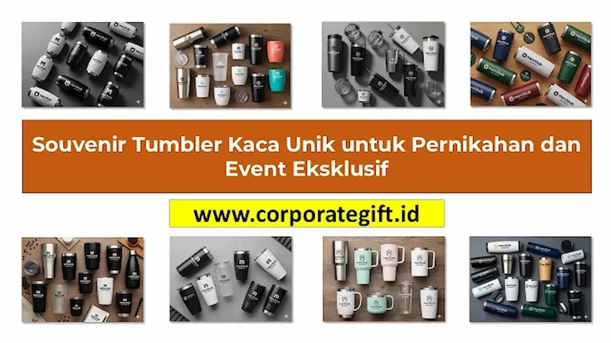 Packaging Rigid Hardbox Souvenir Tumbler Kaca Eksklusif Corporate Gifts ID