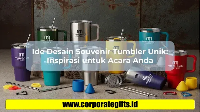 Pilihan Desain Tumbler Custom Grafir Laser dan Cetak UV Spot - CorporateGifts.ID