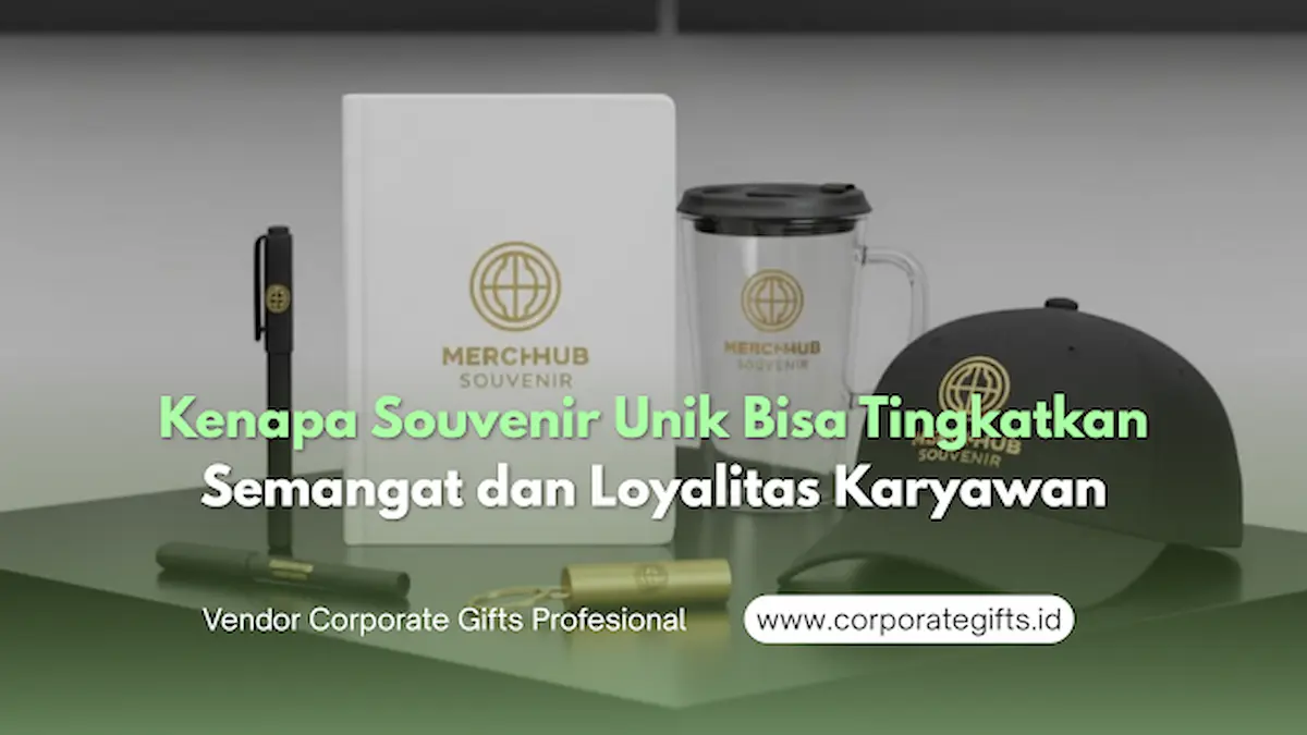 Koleksi merchandise kantor dan gift set berdesain eksklusif yang menyatukan identitas tim dalam perayaan employee gathering.