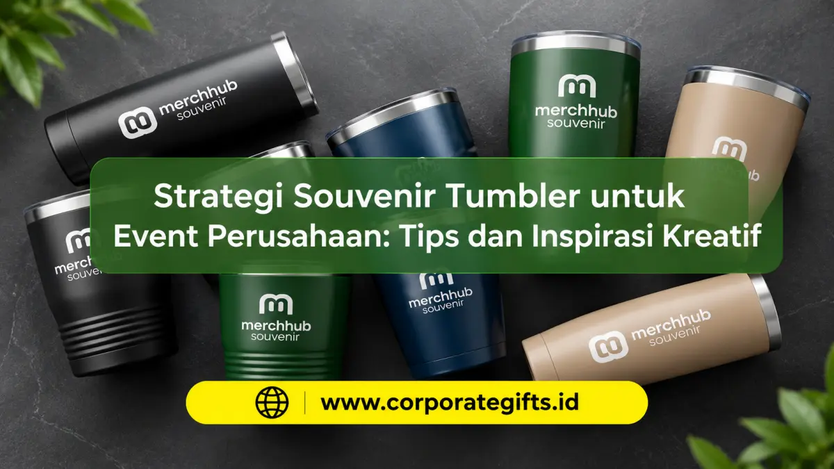 Strategi Souvenir Tumbler Event Perusahaan - CorporateGifts.ID