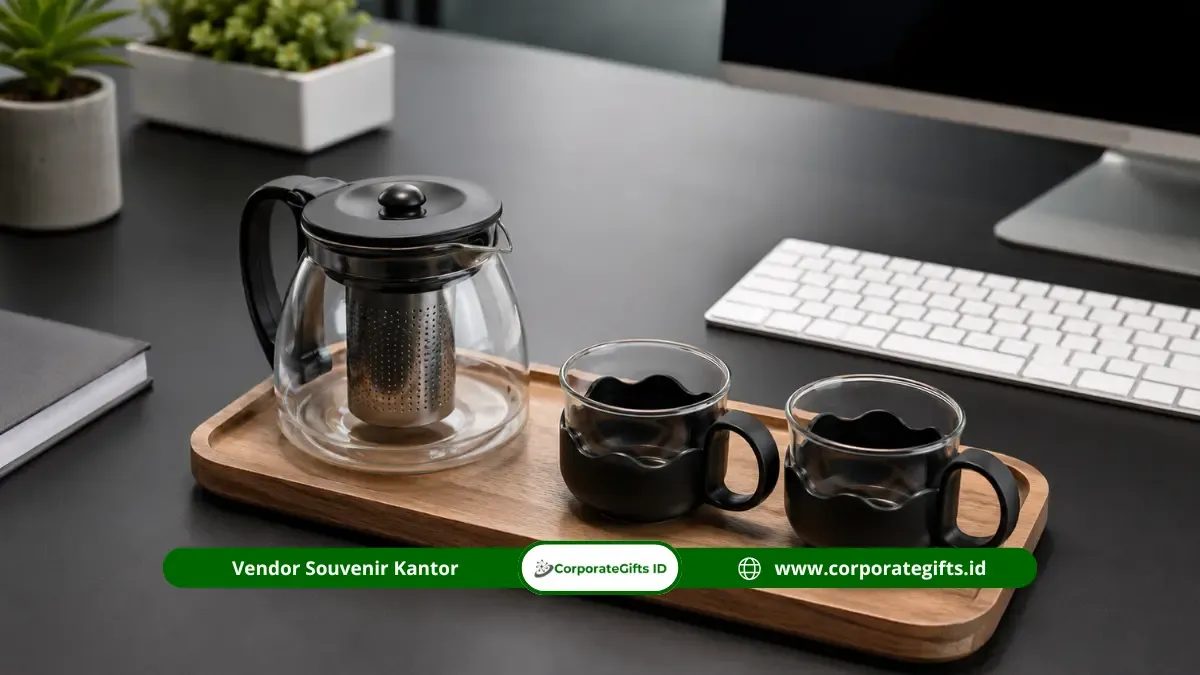 Manfaat souvenir tea set kantor bagi perusahaan | CorporateGifts.ID