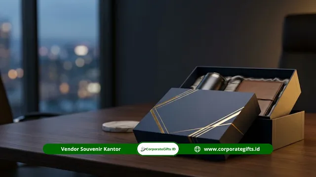 Kemasan Hardbox Rigid Souvenir Anniversary Perusahaan | CorporateGifts.ID