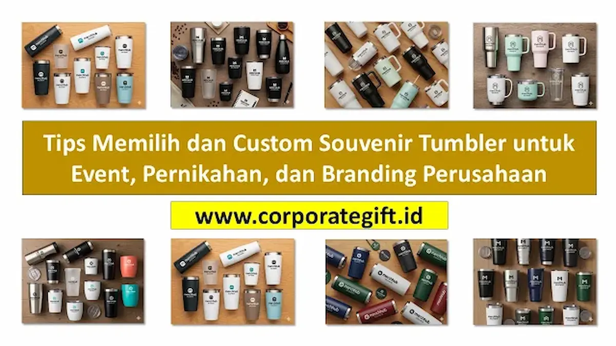 Pilihan Model dan Material Souvenir Tumbler Custom - CorporateGifts.ID