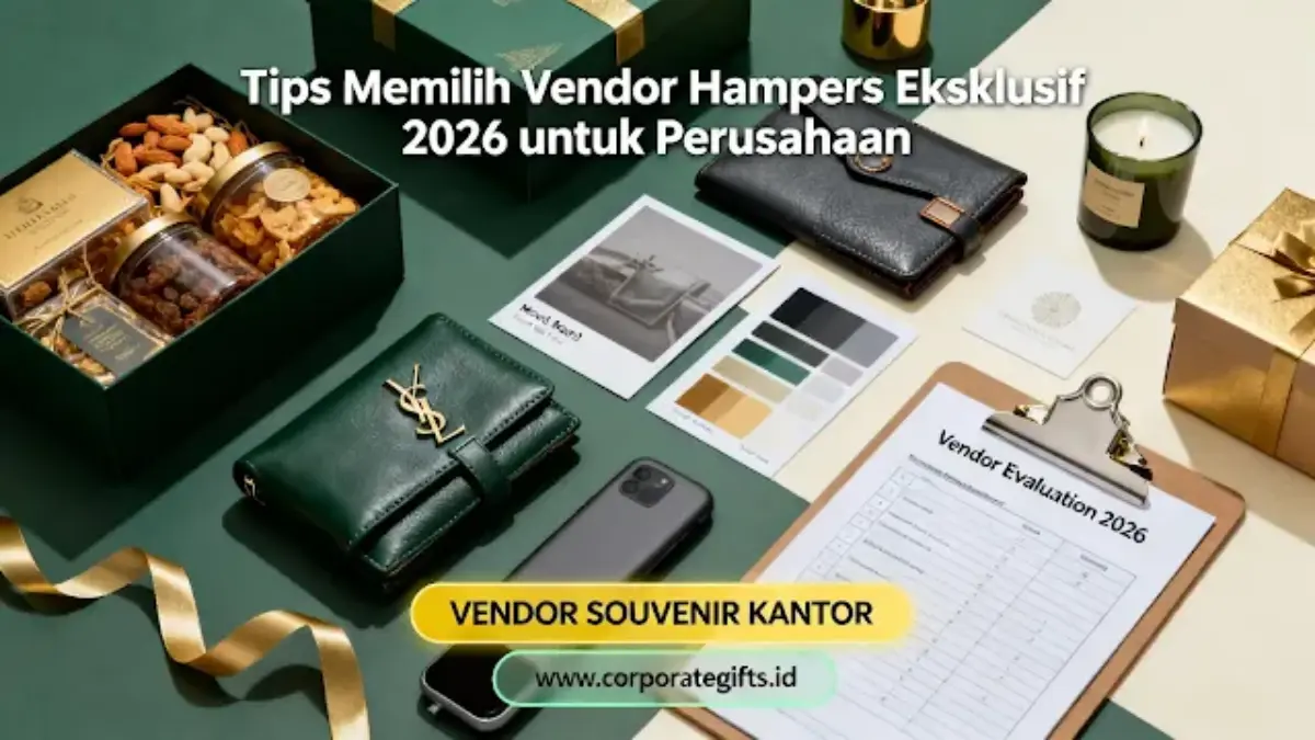 Detail kemasan rigid hardbox boks kayu hampers korporat dengan finishing foil emas