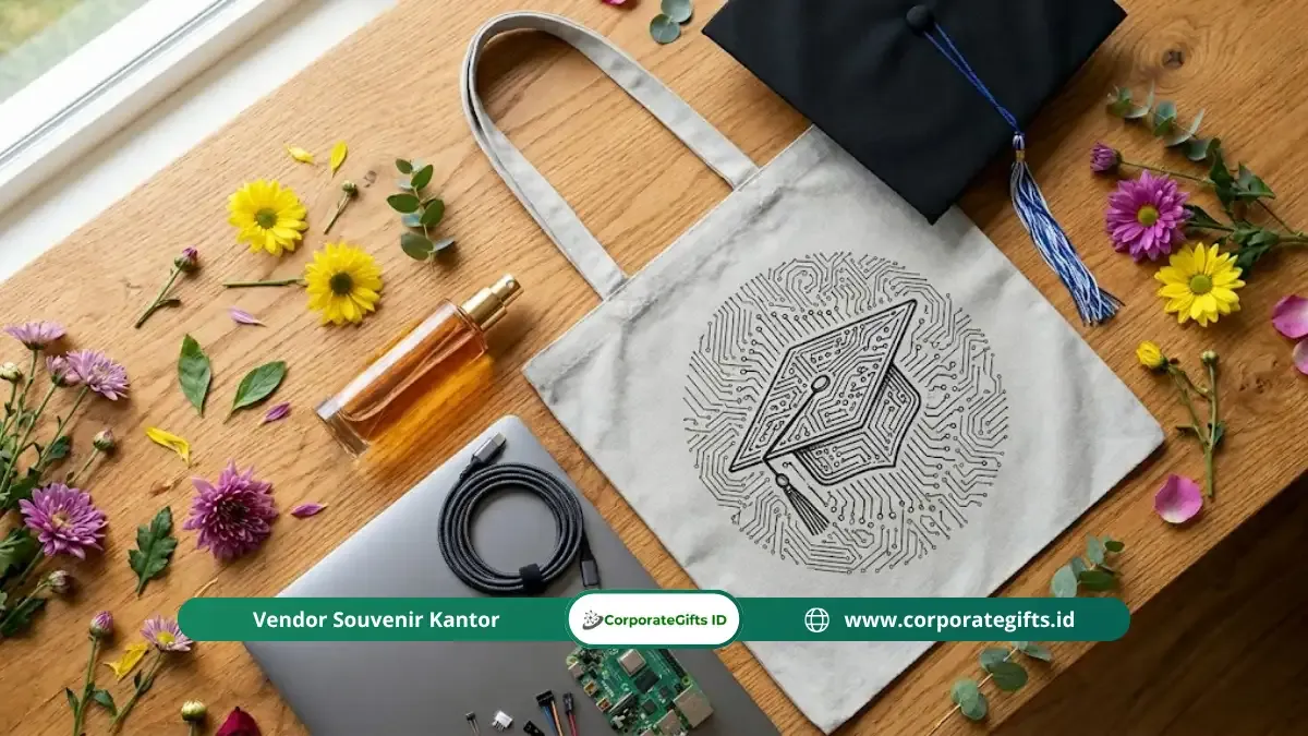 Kombinasi tote bag custom dan parfum favorit untuk kado sidang skripsi - CorporateGifts.ID