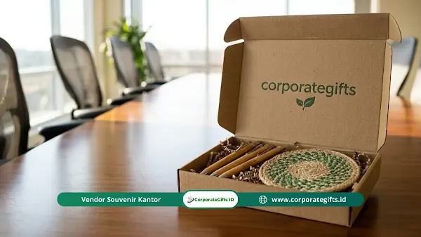 Kurasi curated gift set halalbihalal dengan sentuhan subtle branding, material eco-friendly, dan personalisasi nama