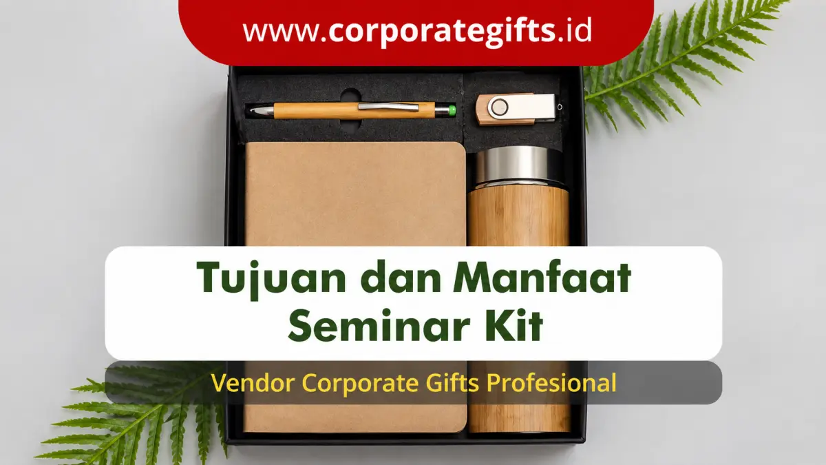 Seminar kit ramah lingkungan bertema kayu bambu natural dalam kemasan hardbox | CorporateGifts.ID